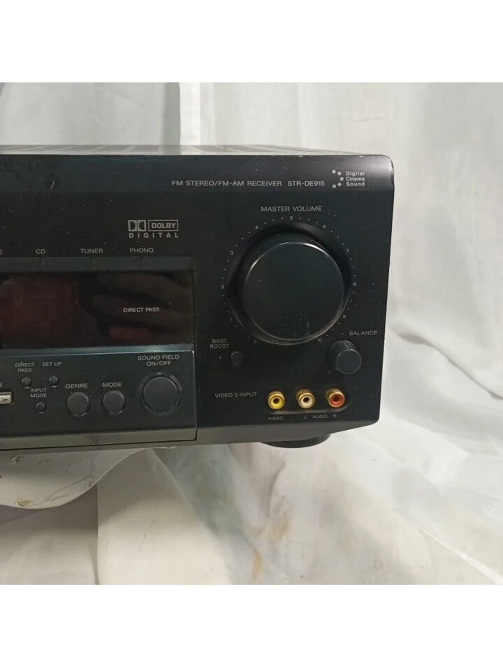 Sony STR-DE915 AM FM Stereo AV Receiver Home Theater Surround Sound Black Tested